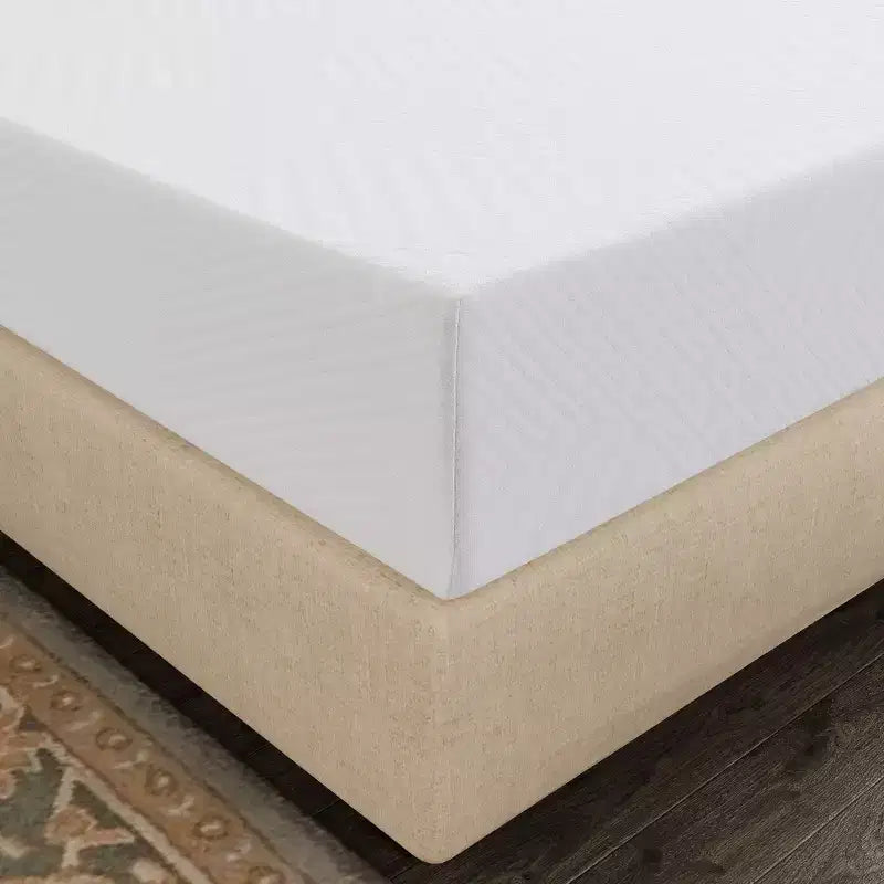 Matelas en mousse à mémoire de forme au gel blanc, Fermeté moyenne – Lit simple/double/Queen/King, 1 personne
