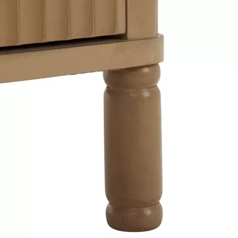 Meuble TV 2 portes | Brun Désert / Noir Mat / Naturel | Convient aux téléviseurs jusqu'à 43"