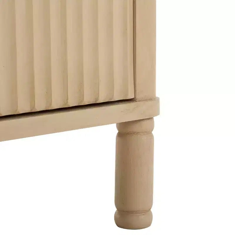Meuble TV 2 portes | Brun Désert / Noir Mat / Naturel | Convient aux téléviseurs jusqu'à 43"