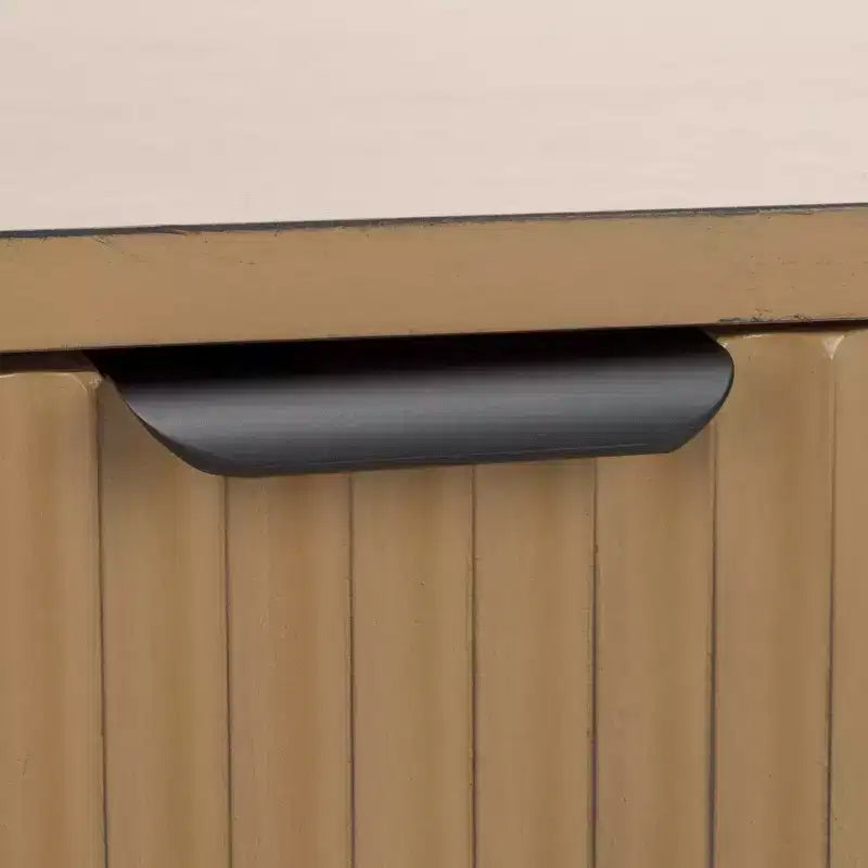 Meuble TV 2 portes | Brun Désert / Noir Mat / Naturel | Convient aux téléviseurs jusqu'à 43"