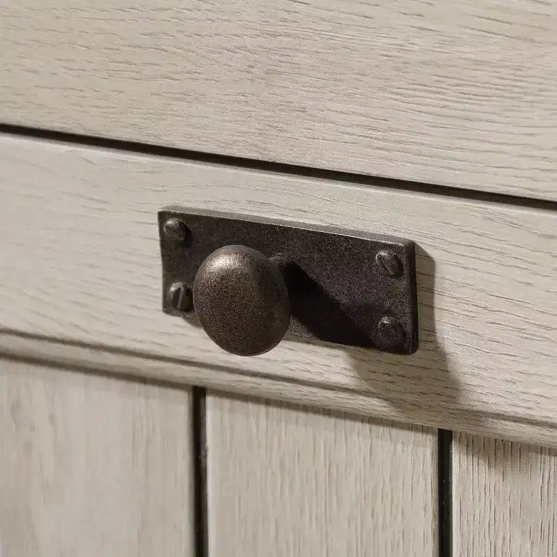 Bureau d'ordinateur en bois marron avec tiroir, simple