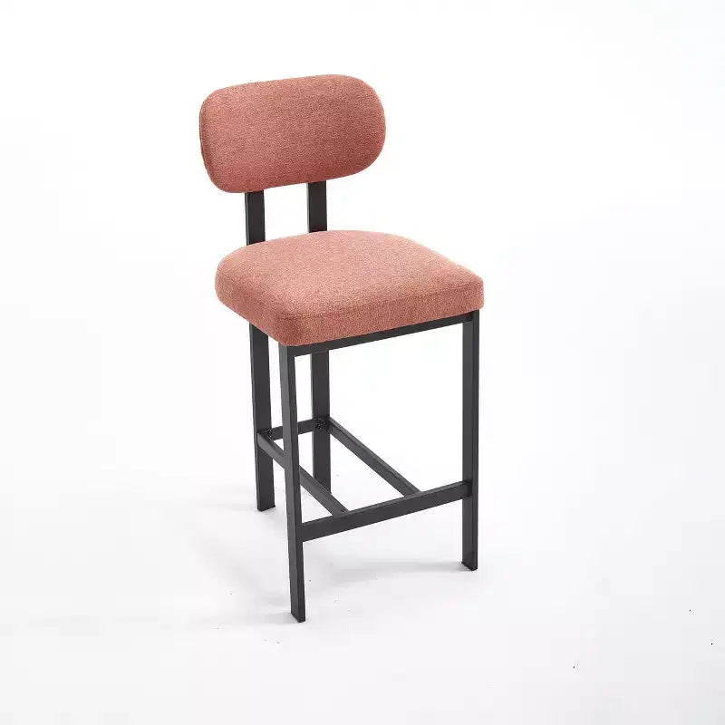 Lot de 2 chaises de salle à manger bouclées rembourrées – Plusieurs coloris, pieds en métal