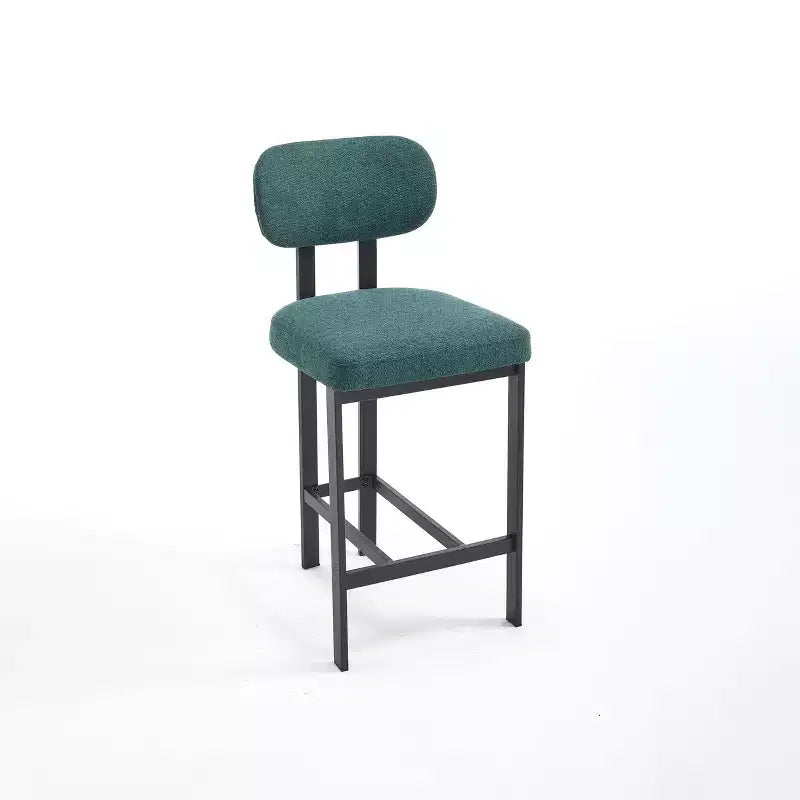 Lot de 2 chaises de salle à manger bouclées rembourrées – Plusieurs coloris, pieds en métal