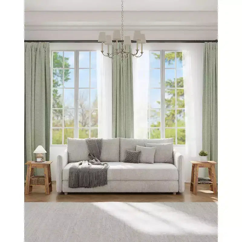 Table d'appoint marron rustique à 2 étages – Étagère ouverte, usage unique