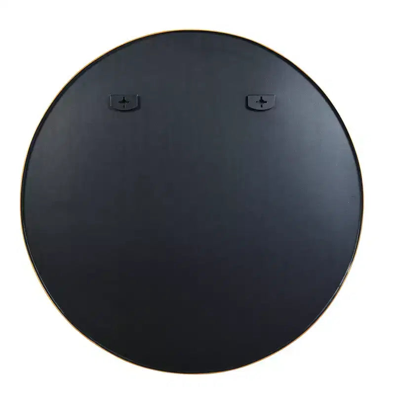 Miroir mural rond 42" – Noir / Or / Argent, Cadre en aluminium