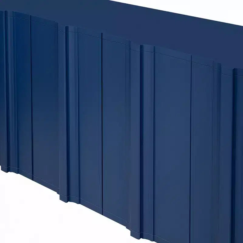 Beige / Noir / Bleu marine / Blanc | Buffet de rangement 4 portes | 1 personne pour l'assemblage | Meuble de rangement en MDF pour salle à manger et salon