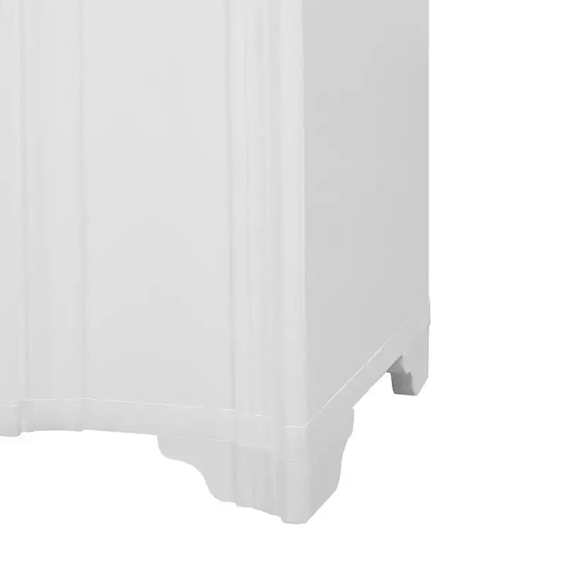 Beige / Noir / Bleu marine / Blanc | Buffet de rangement 4 portes | 1 personne pour l'assemblage | Meuble de rangement en MDF pour salle à manger et salon