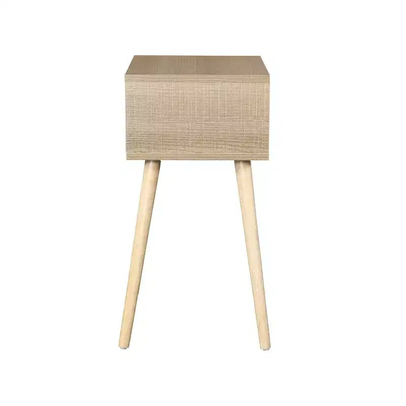 Table de chevet multicolore Mid-Century avec 1 tiroir | MDF | Pour 1 personne