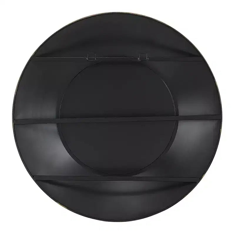 Miroir mural rond doré antique, simple, 75 cm
