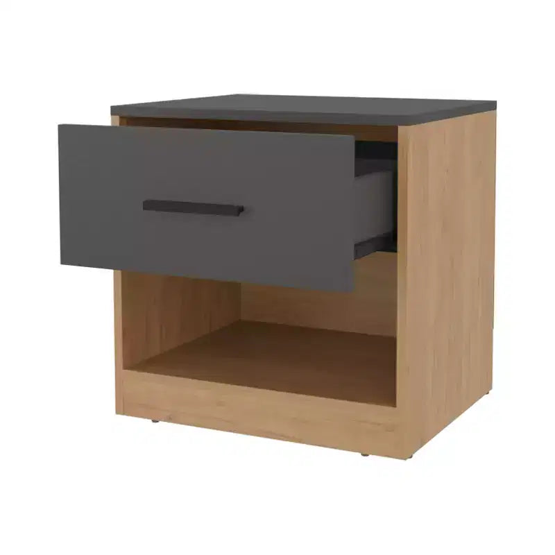 Table de chevet multicolore à 1 tiroir, Table d'appoint de chambre pour 1