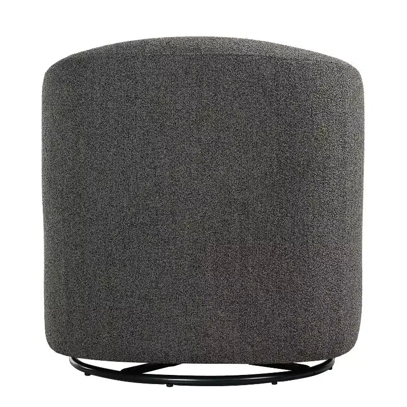Fauteuil pivotant cylindrique multi beige/marron – Boucle, pivotant à 360°, 1 place