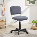 Fauteuil pivotant sans accoudoirs en fausse fourrure blanche pour 1 personne